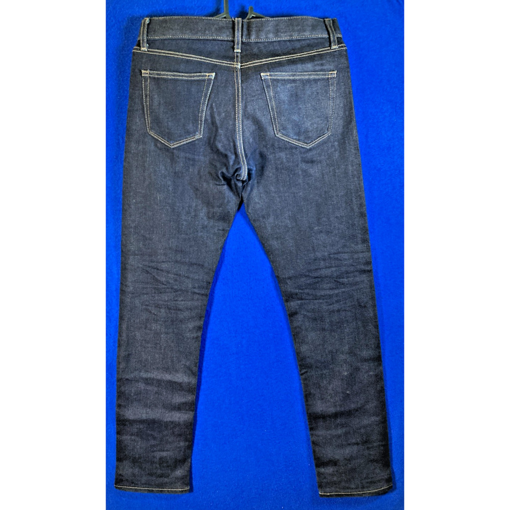 Uniqlo Women's Selvedge Slim Straight Jeans Japanese Kaihara Denim Size 4 - Picture 8 of 16